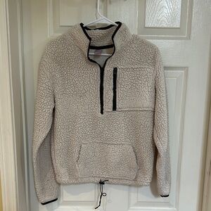 Girls Large (11-13) Beige Sherpa Sweater